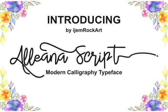 Alleana Script: The Modern Calligraphy for Elegant Design