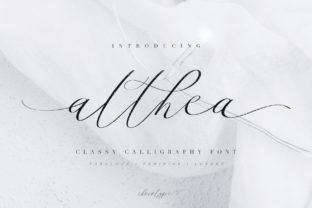 Althea Script: A Calligraphy Font for Luxurious Branding