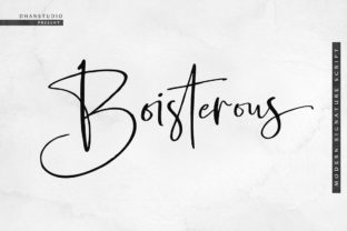 Boisterous Script: A Modern Signature Font for Branding
