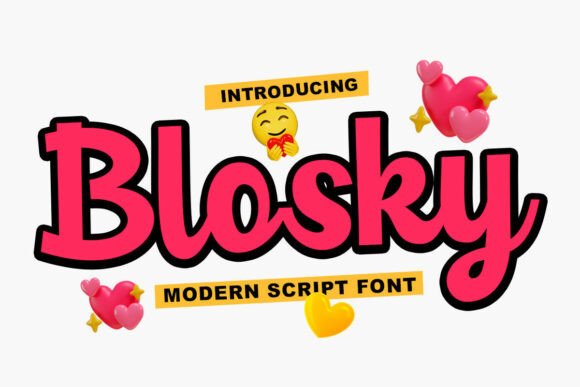 Bring Joy to Your Designs with Blosky Script