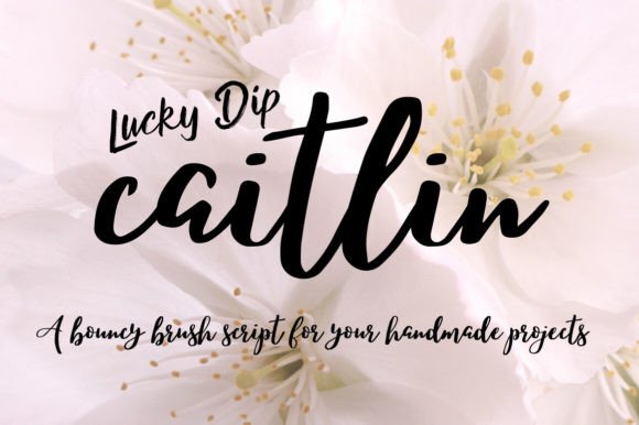 Caitlin Script: Your Go-To Font for Bold, Handmade Charm