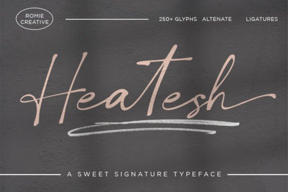 Heatesh Script: The Modern Calligraphy Font for Elegant Branding