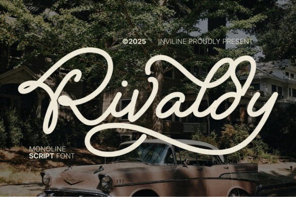 Rivaldy Monoline Script Pro: A Vintage Font with Modern Flair