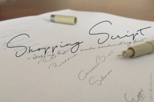 Shopping Script: Bringing a Casual, Handwritten Flow to Your Projects