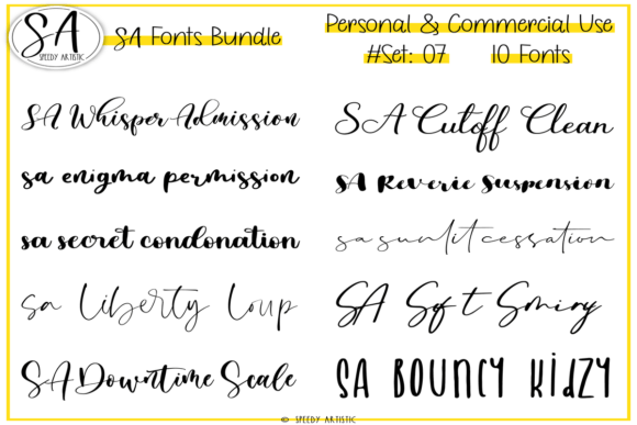 Transform Everyday Creations with Script and Handwritten Bundle 7